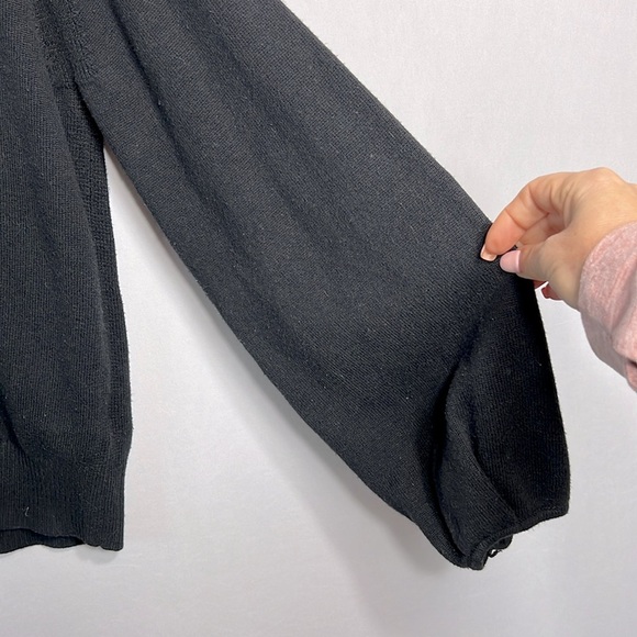 Banana Republic Cotton Blend Peasant Sleeve V-Neck Sweater size XS - Picture 5 of 7